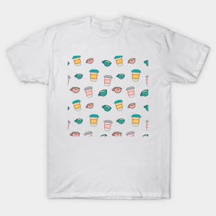 Happy coffee cups and mugs T-Shirt